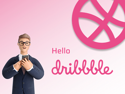 Hello dribbble ! animation colorful debutshot design dribbble hellodribbble illustration art invite space thanks uidesign