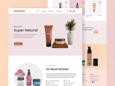 E-Commerce web page beauty product clean ui colorful cosmetics ecommerce design fashion design girls homepagedesign interface layout design shopify skincare branding uidesign usatoday webtrends