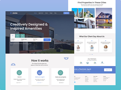 Real State Home Page Exploration