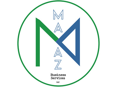 Maaz logo circle business logo logo design logos