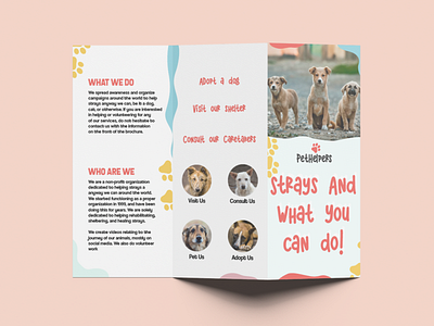 Brochure Design about Stray Dogs branding mockup vector