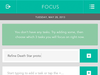 FOCUS focus app ios design mobile todo app