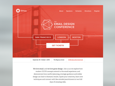 The Email Design Conference - San Francisco conference css3 animations flat lineart minimal responsive design