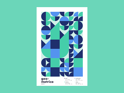 Geometrica - 1/5 abstract color study geometric geometric art geometric illustration geometric shapes layout minimal patterns poster a day