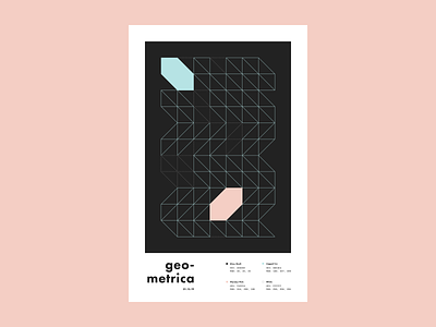 Geometrica - 1/15 abstract color study geometric geometric art geometric illustration geometric shapes illustration layout poster a day poster every day