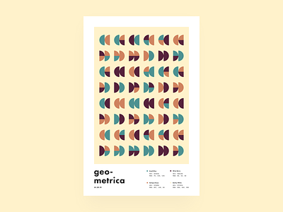 Geometrica - 1/29 abstract color study geometric geometric art geometric illustration geometric shapes illustration layout poster a day poster every day