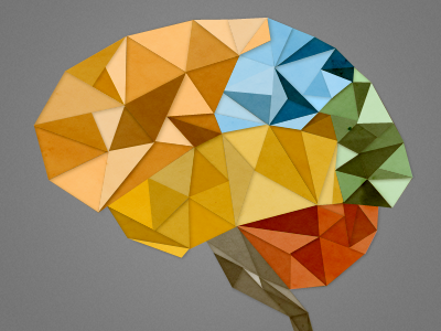 Paper Brain brain paper brain triangles