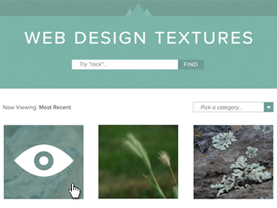 Web Design Textures.com v2 flat design minimal responsive wordpress
