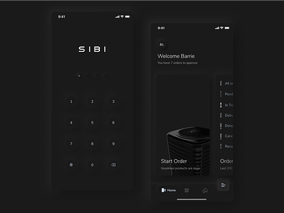 SIBI Mobile App - Dark Mode