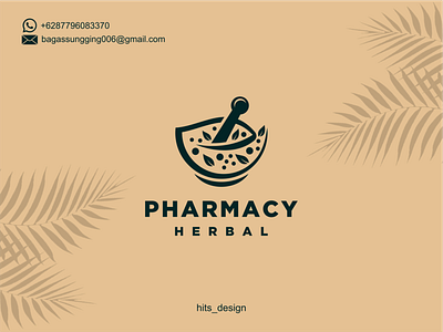 PHARMACY HERBAL branding design icon illustration logo typography