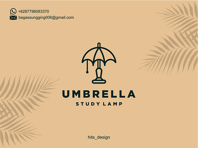 study lamp branding design icon illustration logo typography