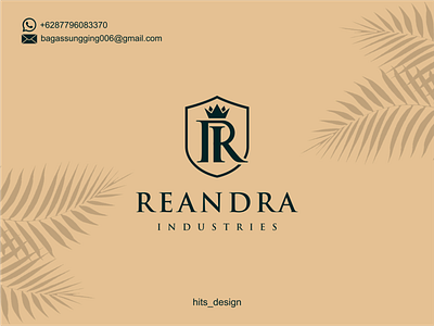latter R + I branding design icon illustration logo typography