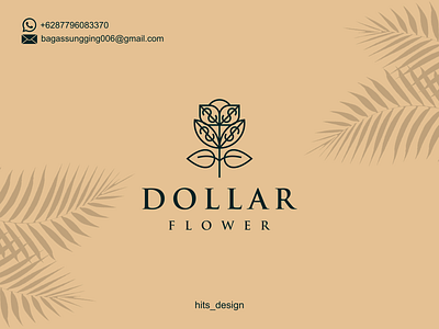 Flower Dollar branding design icon illustration logo typography