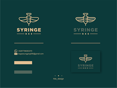 SYRINGE + BEE branding design icon illustration logo typography