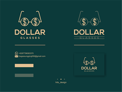 DOLLAR + GLASSES branding design icon illustration logo typography