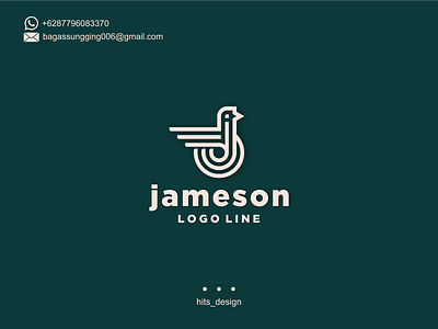 LETTER J+BIRD branding design icon illustration logo typography