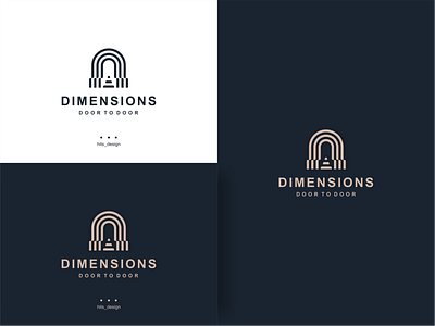 DIMENSIONS DOOR branding design graphic design icon illustration logo typography