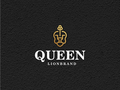 QUEEN LION LOGO branding design graphic design icon illustration logo typography