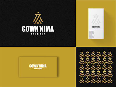 GOWN LOGO branding design graphic design icon illustration logo typography