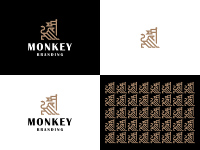 MONKEY LOGO branding design graphic design icon illustration logo typography