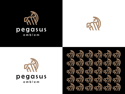 PEGASUS LOGO branding design graphic design icon illustration logo typography