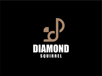 SQUIRREL AND DIAMOND LOGO branding design graphic design icon illustration logo typography