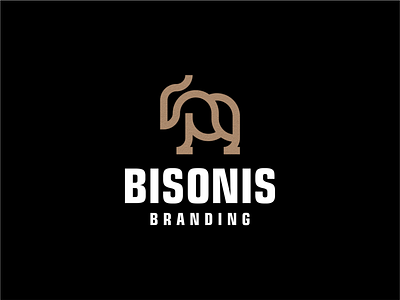 BISON LOGO DESIGN branding design graphic design icon illustration logo typography