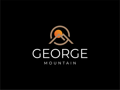 G AND MOUNTAIN LOGO DESIGN branding design graphic design icon illustration logo typography