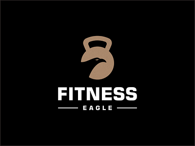 EAGLE AND FITNESS LOGO DESIGN branding design graphic design icon illustration logo typography