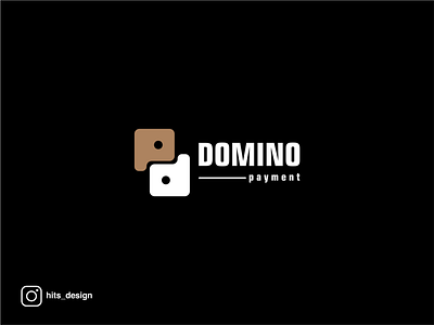 P AND DOMINO LOGO CONCEPT