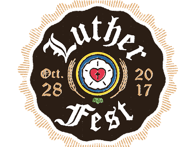 Lutherfest 02 500 beer illustrator logo luther reformation