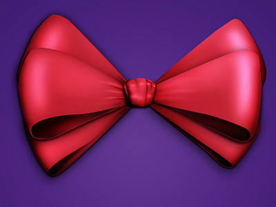 Christmas Bow bow christmas photoshop red wacom