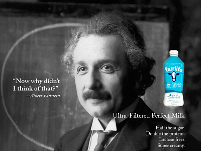 Proposed Fairlife Milk Brand Awareness Campaign branding copywriting