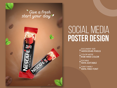 Nescafe Social Media Product Ads Design ads design banner branding coffe design dribbble google graphic design nescafé pro social media banner design ideas social media banner designer