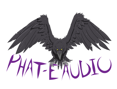 Phat-E Audio Logo branding design digital graphic design illustration logo travisunderwood travisunderwoodart