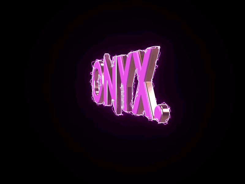 Onyx. Logo animation branding design digital logo travisunderwood travisunderwoodart