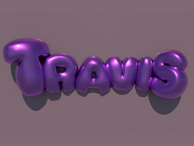 My Balloon Name 3d design branding design digital logo travisunderwood travisunderwoodart