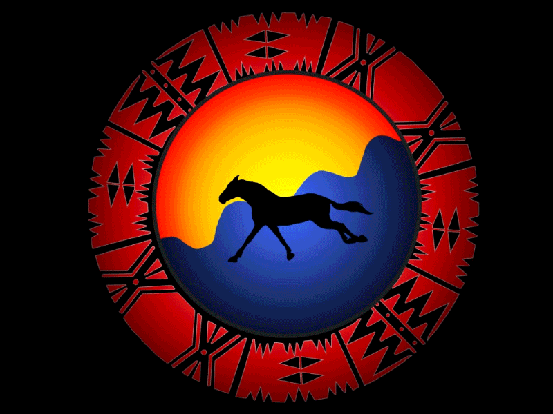 Comanche Animated Casino Logo animation branding design digital logo travisunderwood travisunderwoodart