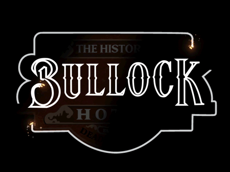 Bullock Animated Logo animation branding design digital logo travisunderwood travisunderwoodart
