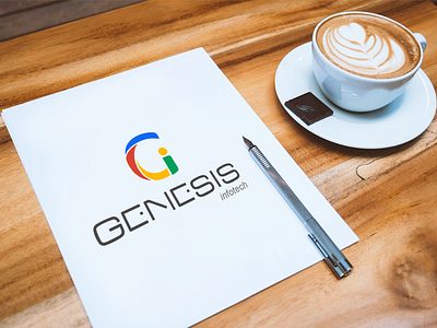 Genesis Infotech logo design logo logodesign