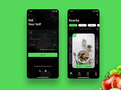 Food Delivery app colorful concept cool delivery design food minimal product design restaurant ui ui designer ux designer uxdesign