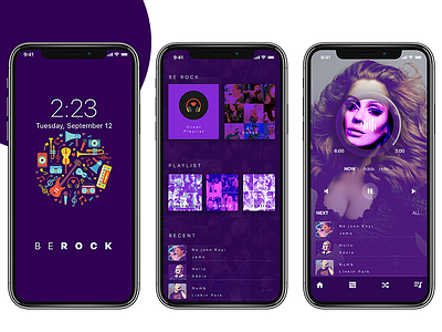 Music App Prototype concep app axure concept mobile music prototype ui ux