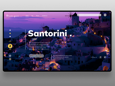 Santorini agency company concept cool design figma travel ui user research ux web webdesign