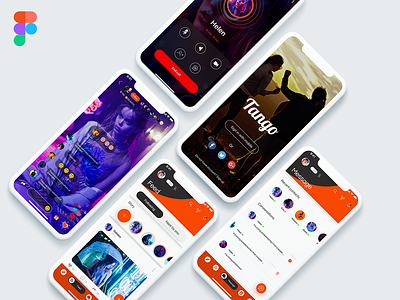 Tango app Redesign android broadcasting games interface ios live live chat meet minimal people redesign social app tango trendy ui ui designer user goal user research ux ux designer