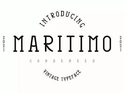 Maritimo - An old style Font