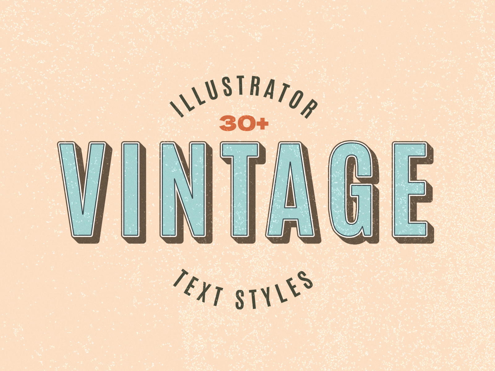 Illustrator Retro Text Styles by Salvatore Maniscalco on Dribbble