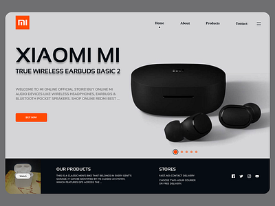 Wireless Ear buds clean clean design creative design new newdesign shopify ui ux web