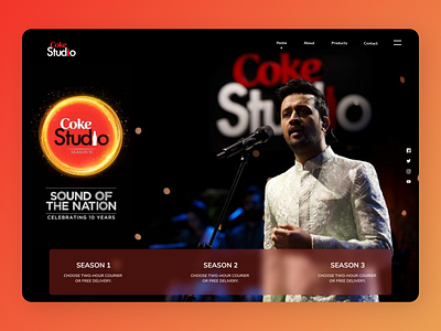 Coke Studio clean clean design creative design new newdesign shopify ui ux web