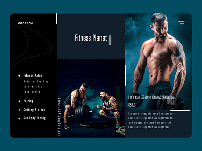 Fitness Trainer  web design