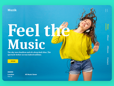 Music listening Web Design